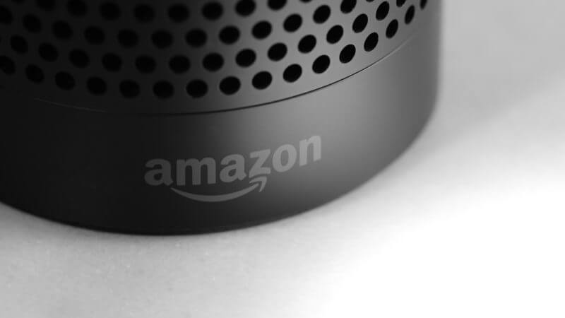 The base of Amazon Echo, the smart speaker home of voice agent Alexa