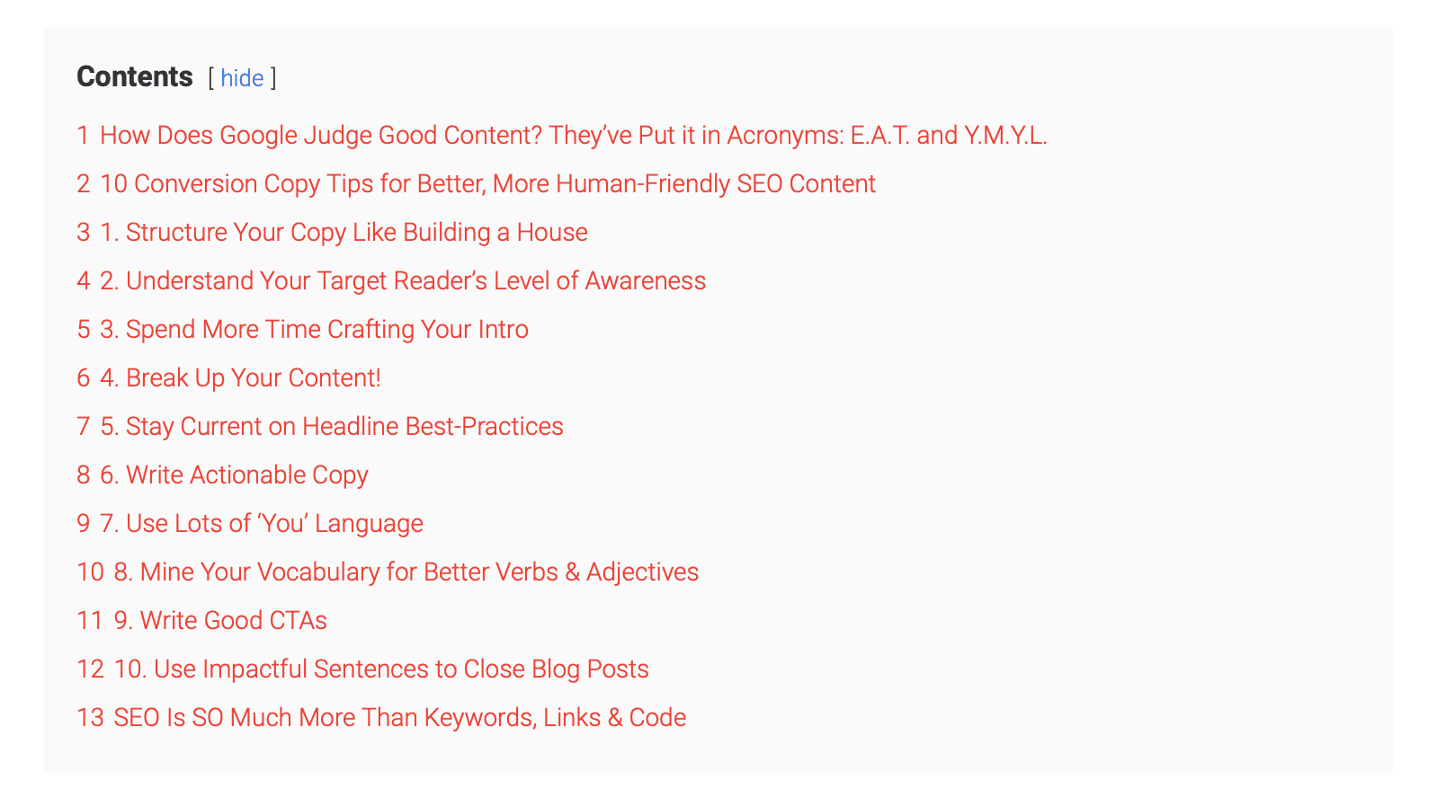 conversion tips