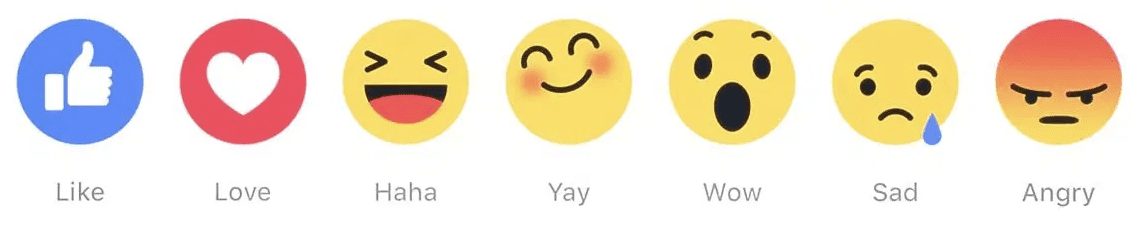 It’s no secret that enhancing social media engagement is a smart business tactic. But, have you considered your response to those interactions? According to The Manifest, consumers communicate with brands on social media through: Liking their posts Leaving reviews Mentioning a brand on their own profile Direct messaging a brand on social media For each method of communication customers use to reach companies on social media, there is a corresponding best practice for your business: Don’t Respond to “Likes” Respond Publicly to Reviews Like and Comment on Brand Mentions Send a Response to Direct Messages This article discusses how to react to the different types of social media engagement you’ll encounter. Don’t Respond to “Likes” There is no action required when a customer likes a post on any of your social networks. Customers are showing a simple display of support, and they don’t expect to hear back from you. On Facebook, users react to posts using a variety of emojis ranging from a surprised face to an angry face. 
